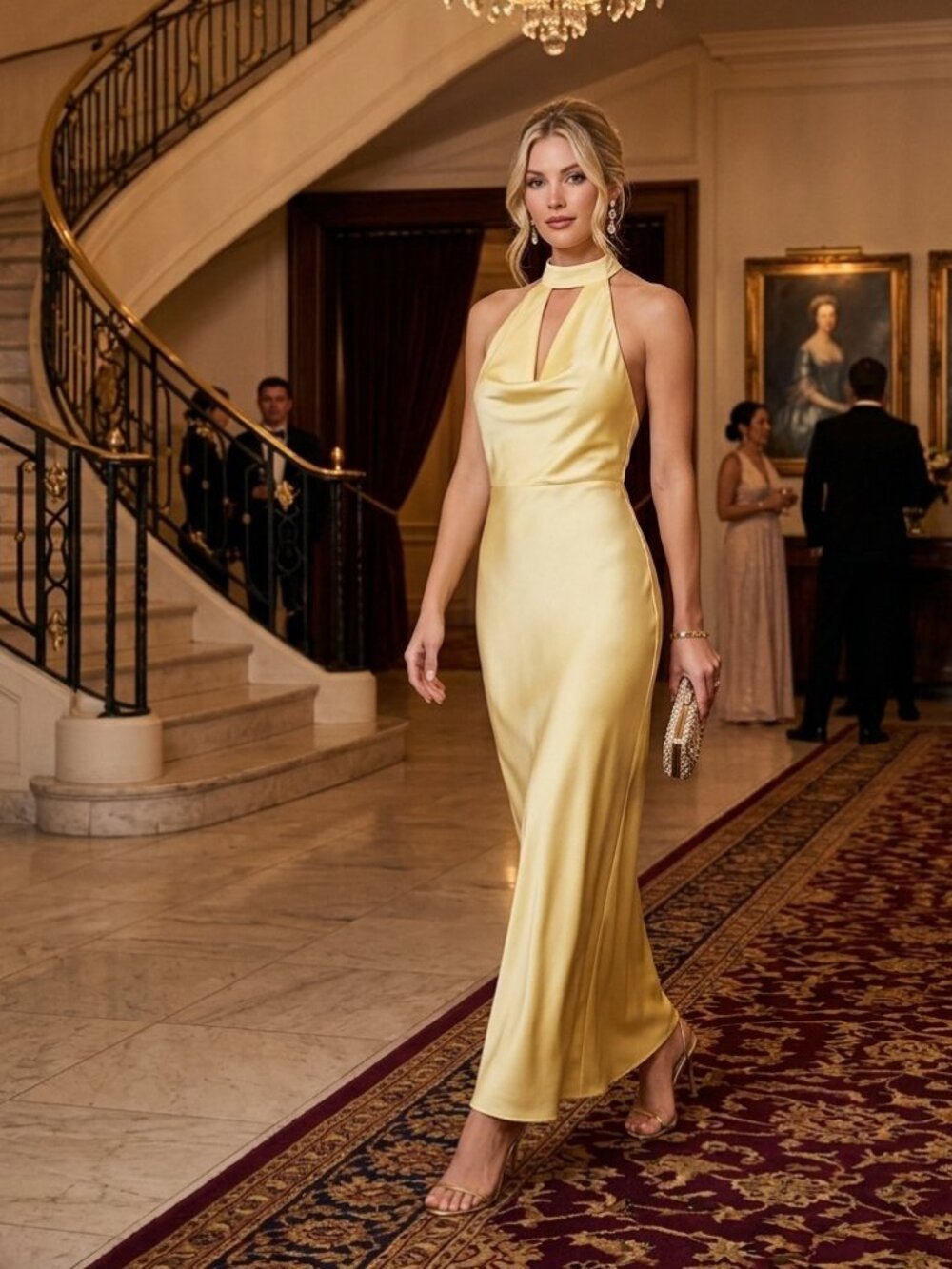 LALAVON The Satin Butter Maxi